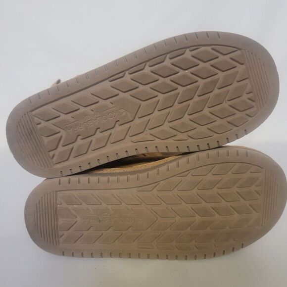 Koolaburra By Ugg Size 1 Bow Brown Suede Fur Kids Pull On Boots - Picture 5 of 7